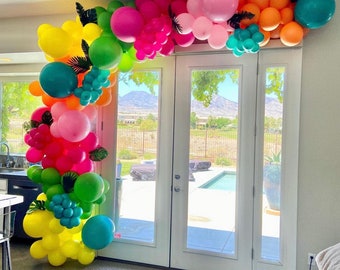 Luau Party Balloons/ Hawaiian Party Balloons/ Aloha Balloon Garland/ Balloon Arch/ DIY Balloon Kit/ Luau Decor/ Hawaiian Birthday Party