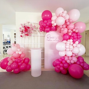 Pink Flower Balloon Tail/string/garland/vine for Birthdays