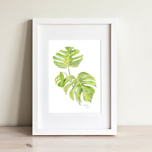 Monstera - Watercolor Art Print