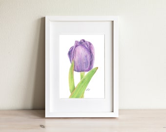 Tulip - Watercolor Art Print