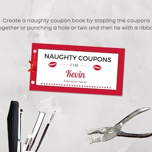 Naughty Coupons Printable Naughty Gifts for Him Sexy - Etsy
