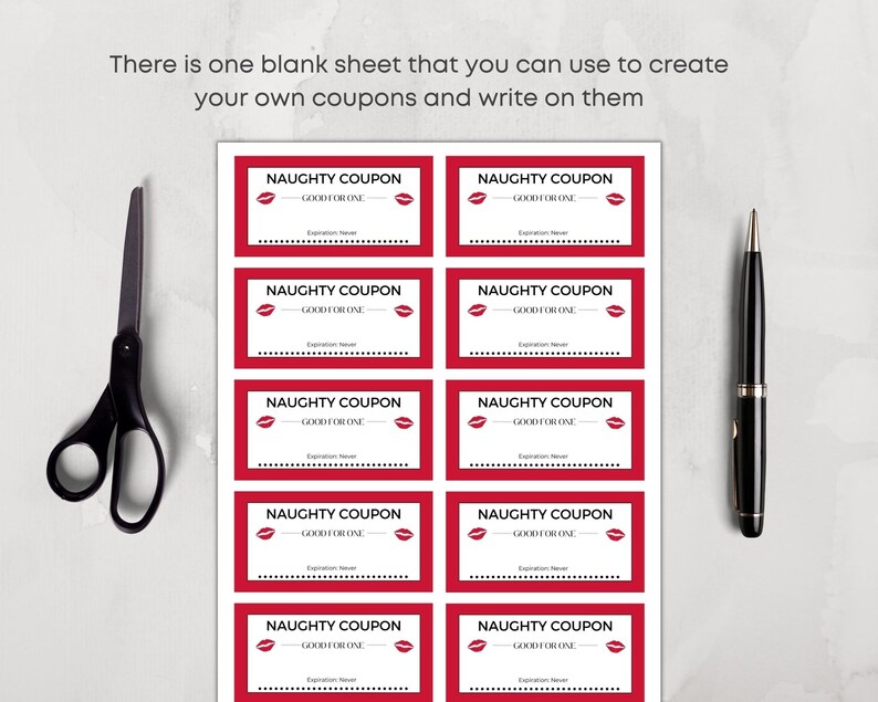 Naughty Coupons Printable Naughty Gifts for Him Sexy - Etsy