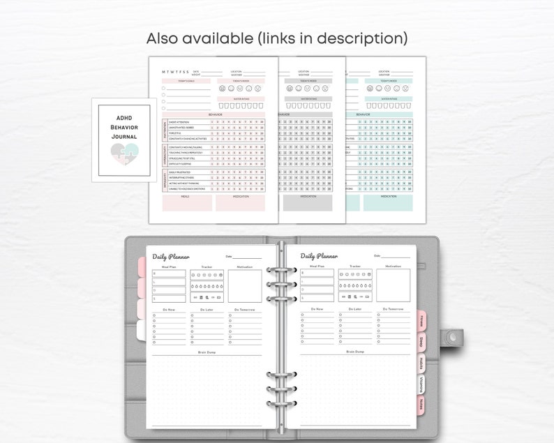 ADHD Behavior Tracker Printable Daily Behavior Tracker ADHD - Etsy ...