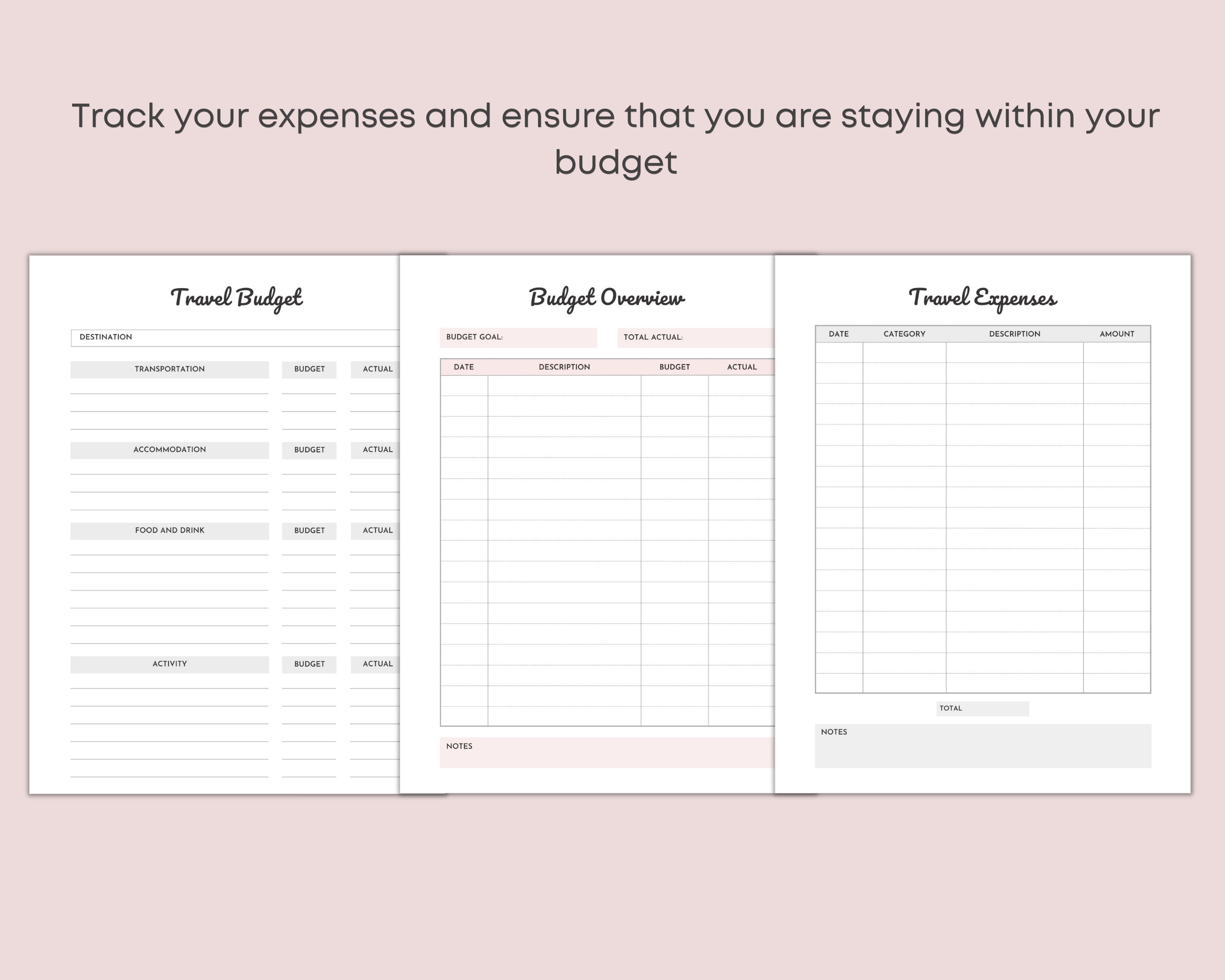 Free Printable Travel Planner