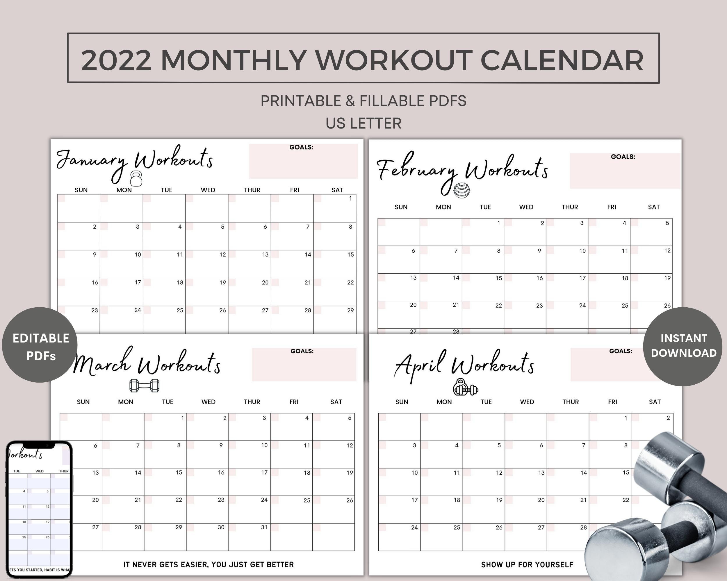 the blogilates january 2022 workout calendar blogilates 10 printable