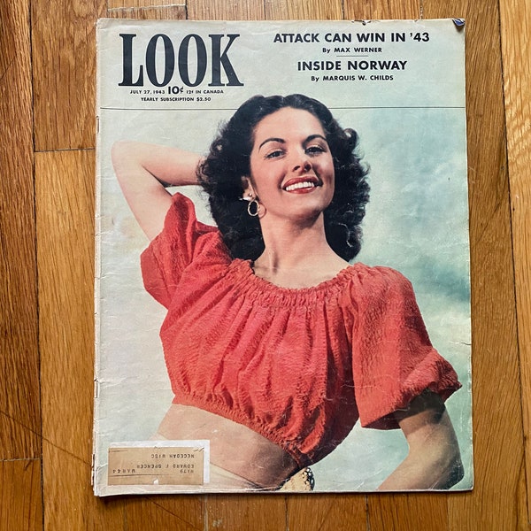 LOOK Magazine July 27 1943 RARE Historical WW2 America Life