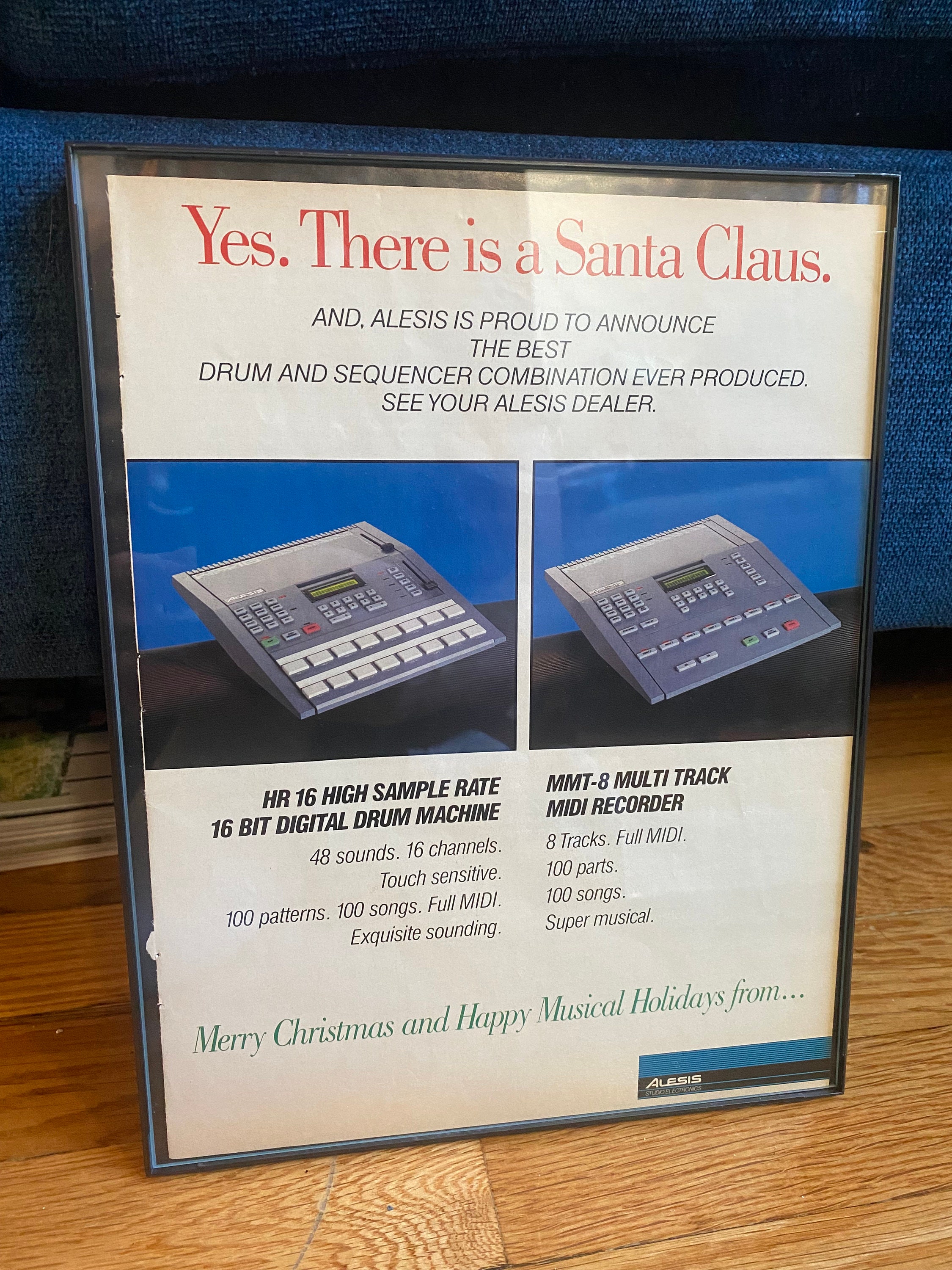 Alesis HR 16 MMT 8 Drum Machine Recorder Ad Vintage 80s - Etsy