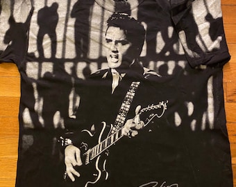 Vintage Elvis Shirt 90s Y2K Size XL Jailhouse Rock Rock And Roll