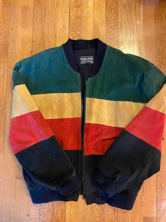 Vintage 1990s Cosa Nova Jacket Genuine Suede Rare Gem
