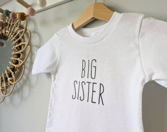 Big Sister T-shirt | Big Sister Top |  Pregnancy Announcement | Big Sister Announcement