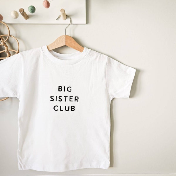 Big Sister Club T-shirt | Big Sister Club Top |  Pregnancy Announcement | Big Sister Announcement