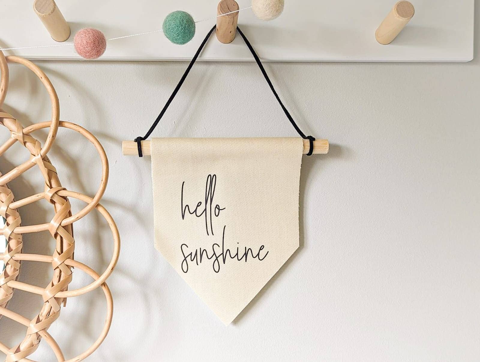 Fabric Wall Hanging Quote - Etsy UK