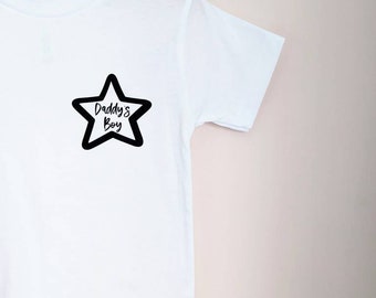 Daddy's Boy Star T-shirt | Father's Day Gift