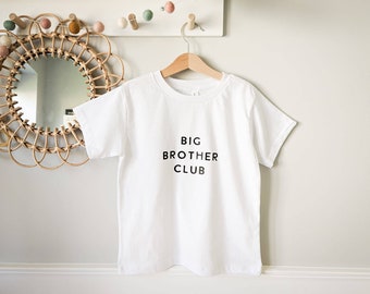 Geschwister T-Shirt | Big Brother Club Top | Big Sister Club Top | Schwangerschaftansage | Big Brother Ankündigung | Big Sister Ansage