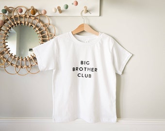 Sibling T-shirt | Big Brother Club Top | Big Sister Club Top | Pregnancy Announcement | Big Brother Announcement | Big Sister Announcement