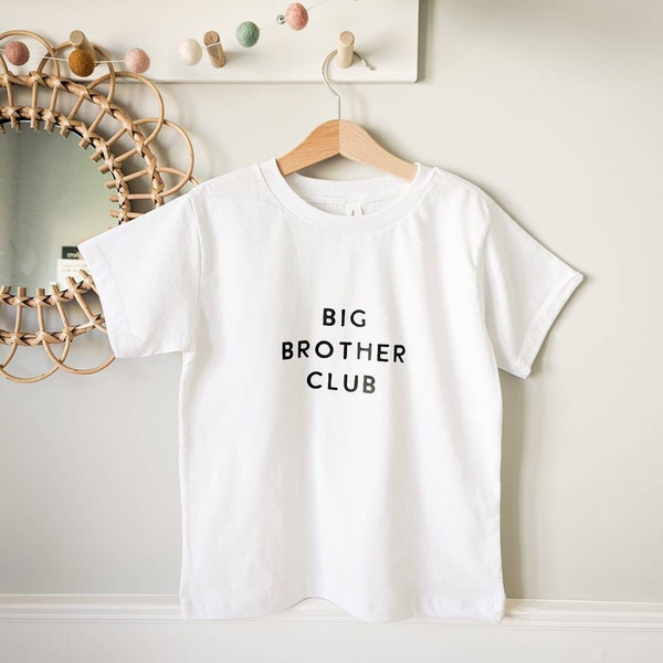 Sibling T-shirt | Big Brother Club Top | Big Sister Club Top | Pregnancy Announcement | Big Brother Announcement | Big Sister Announcement