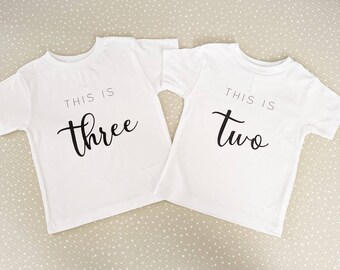 Personalized Birthday Number T-Shirt | Keepsake Age Top