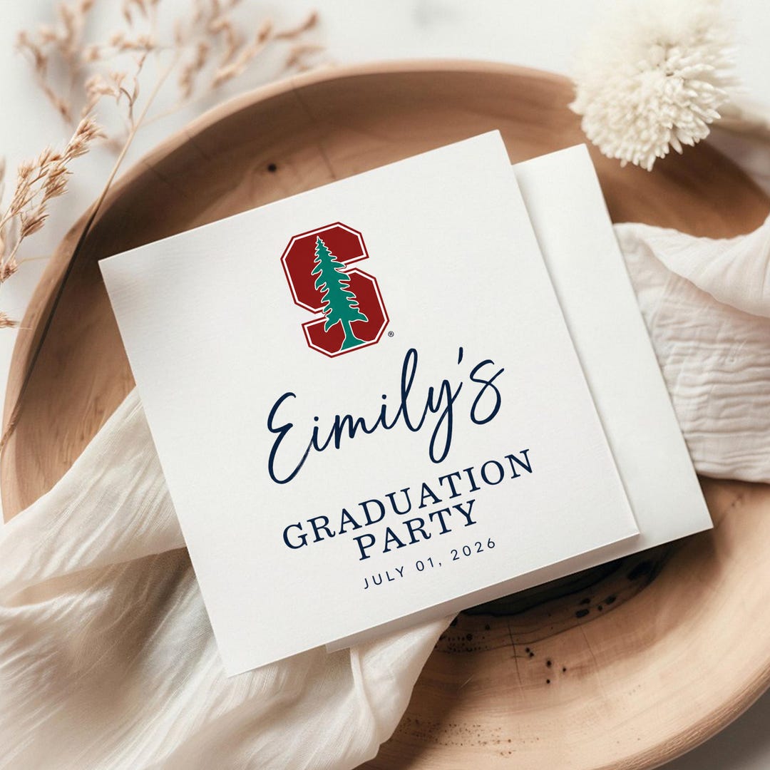 Personalized Graduation Napkins Class of 2026, Senior Party Cocktail ...