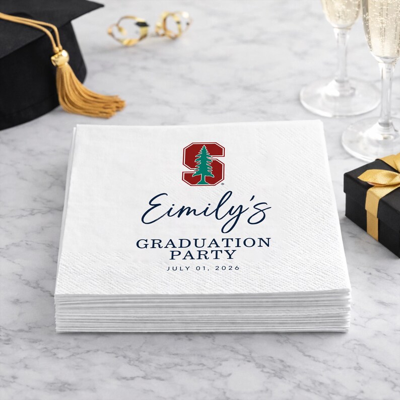 Personalized Graduation Napkins Class of 2026, Senior Party Cocktail ...