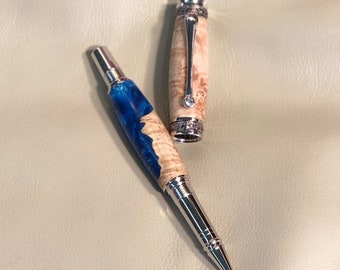 Rhodium & Titanium Roller Ball Pen