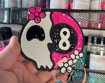 8 Ball Skull Car Freshener