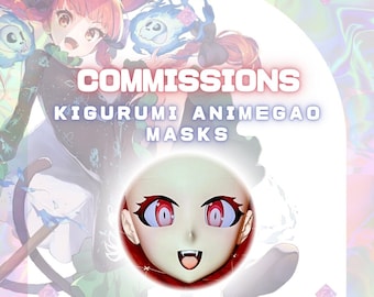 High Visibility Kigurumi Animegao Cosplay Mask Commissions (read)