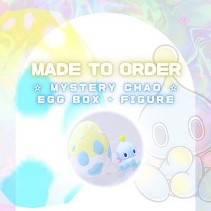 Made to Order: New Mystery Chao Egg, Box and Random Figure Neutral/Normal Chao, Hero Chao, Dark Chao, Omochao, Sonic the Hedgehog, SA2B image 1