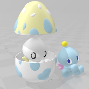 Made to Order: New Mystery Chao Egg, Box and Random Figure Neutral/Normal Chao, Hero Chao, Dark Chao, Omochao, Sonic the Hedgehog, SA2B image 8
