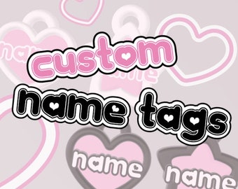 Custom Name Tag Charm, for Fursuit/Therian/Petplay Collar