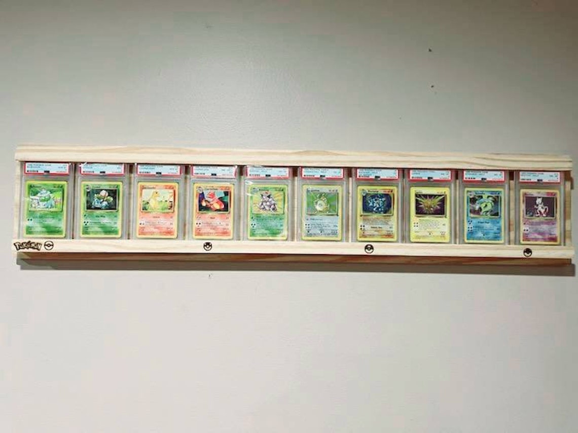 PSA Graded Card Wall Display / Pokémon Card Display /sports Etsy