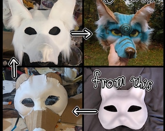 Maßgefertigte Therian-Masken! ''''!! Bitte kontaktieren Sie mich vor dem Kauf !!''''