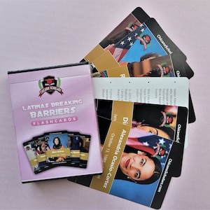 LATINA, TARJETAS FLASH, Tarjetas Educativas, Tablones de Anuncios, Maestra de Historia de la Mujer Maravilla Moderna 50 + Tarjetas Motivacionales Mes de la Herencia Hispana