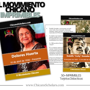 50+ El Movimiento Chicano Imprimibles | Tarjetas Didactiek | Prueba y Clave de Respuestas Inclusief | Instantanea downloaden
