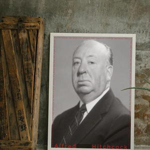 Alfred Hitchcock, digital print, digital art, wall art, wall hangings, wall decor, home decor, decor, art, director, poster