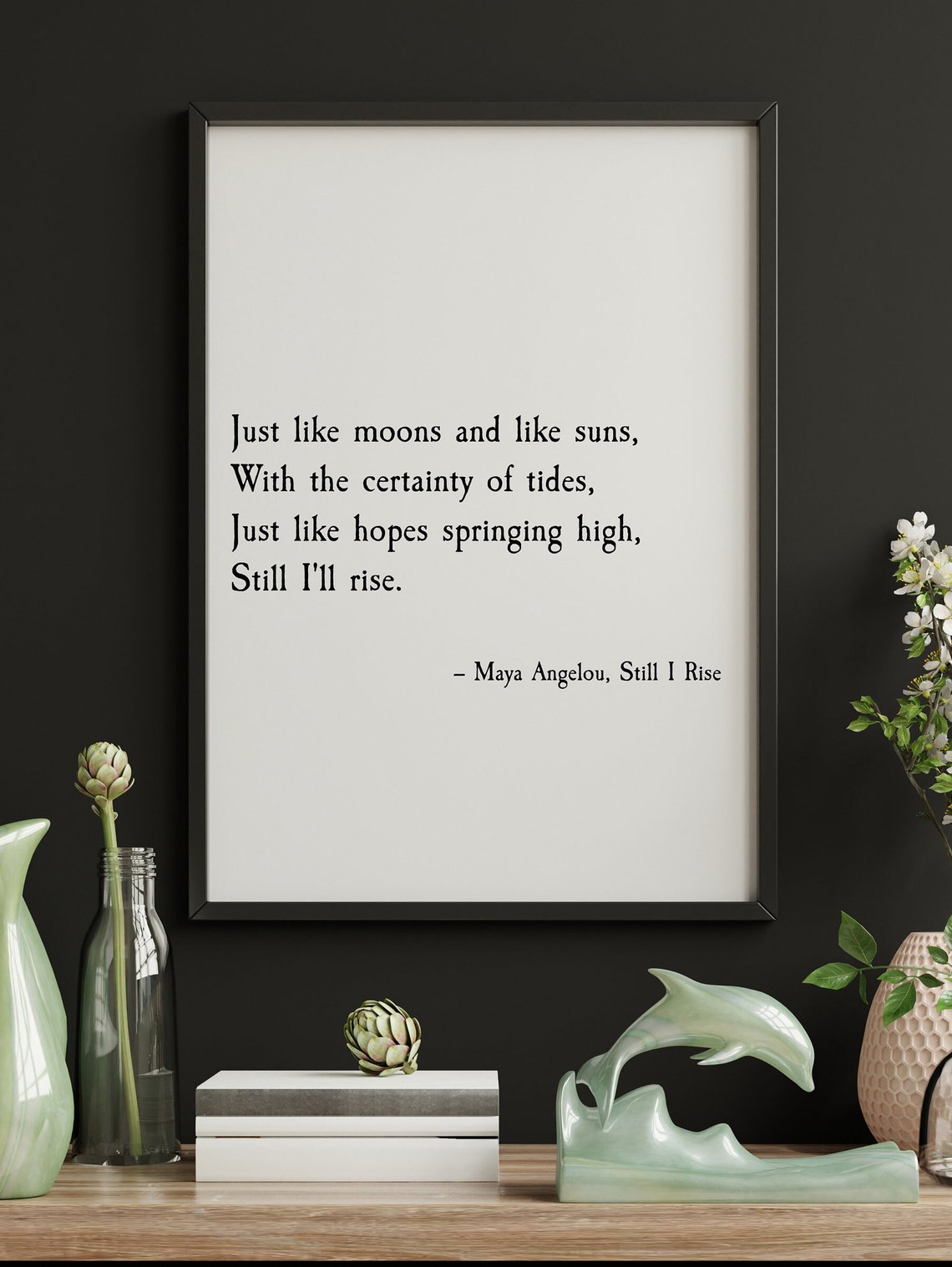 Still I Rise Digital Print Poem Quote Digital Art Wall | Etsy