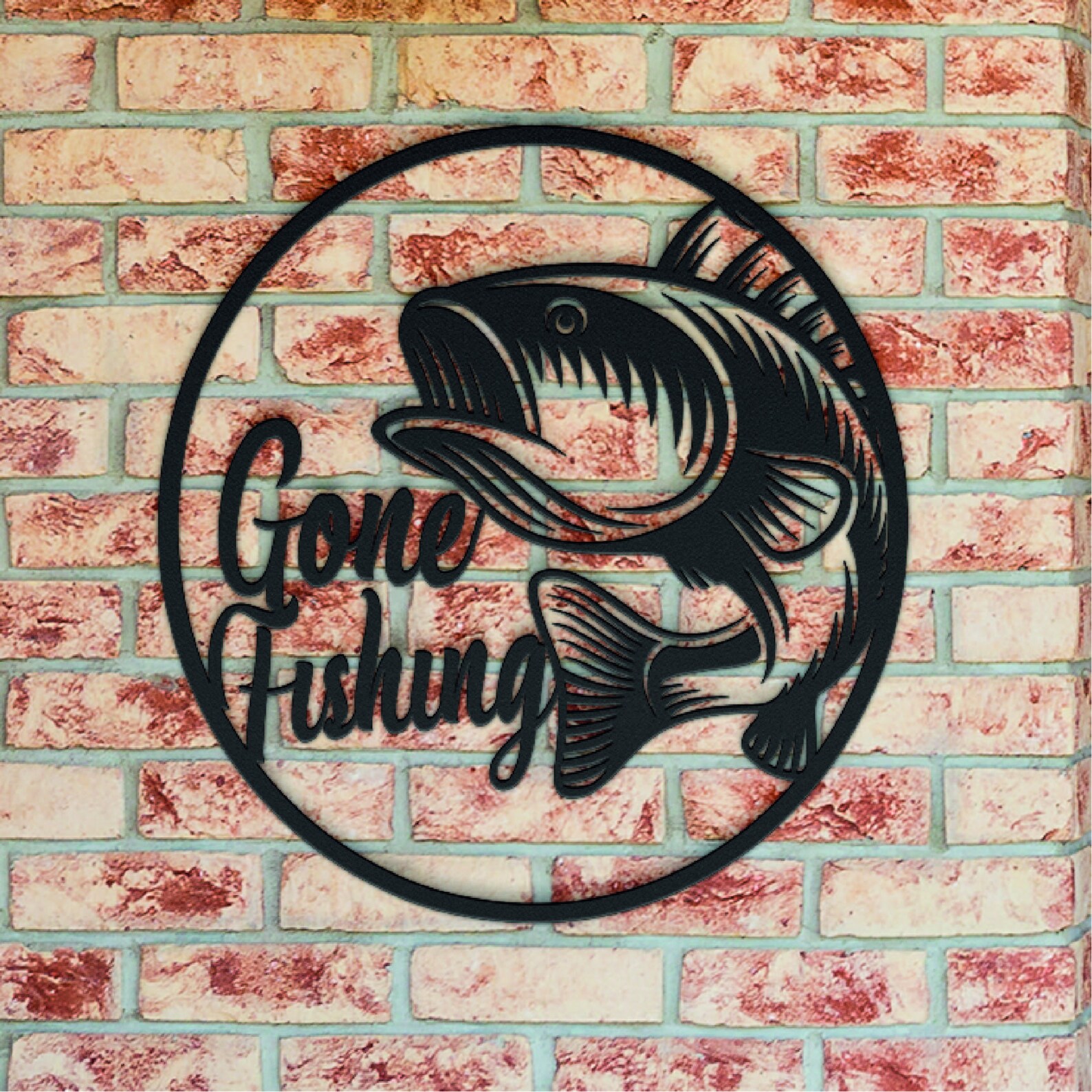 Gone Fishing Fishing Metal Wall Art Fishing Wall Decor Fishing Gift