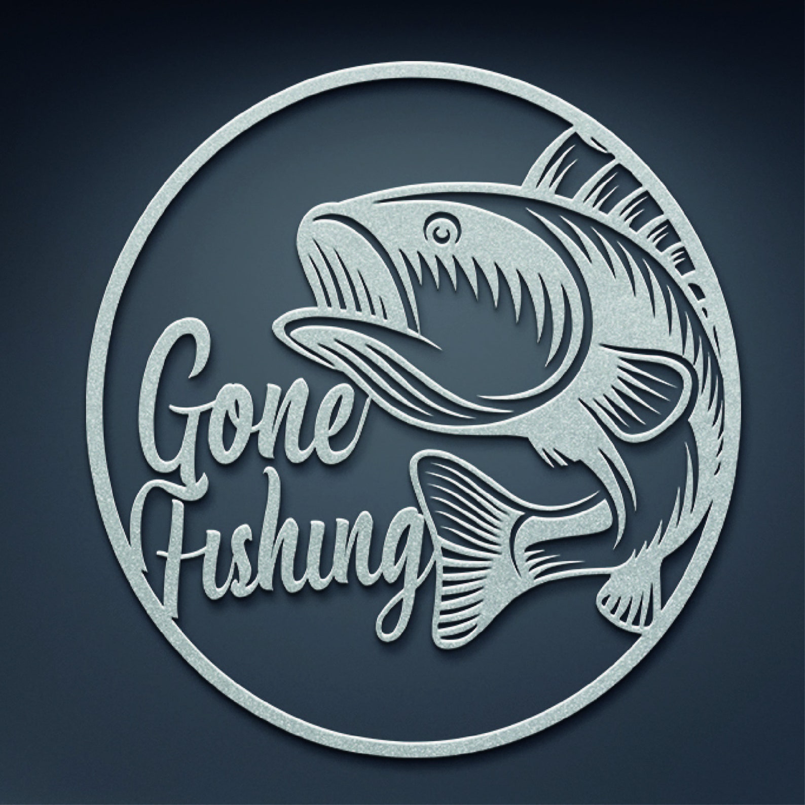 Gone Fishing Fishing Metal Wall Art Fishing Wall Decor Fishing Gift