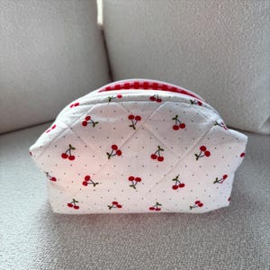 Cherry Makeup Pouch - Cherry Makeup Bag - Cherry Cosmetic Bag - Makeup Bag - Travel Bag