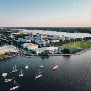 Annapolis Harbor featuring the Naval Academy