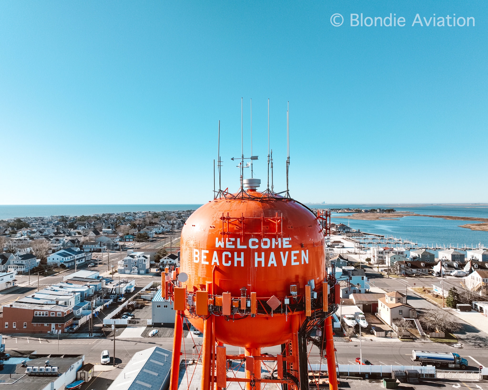 Beach Haven Water Tower on Long Beach Island NJ