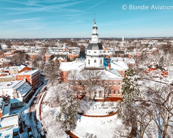 Maryland State House in Winter