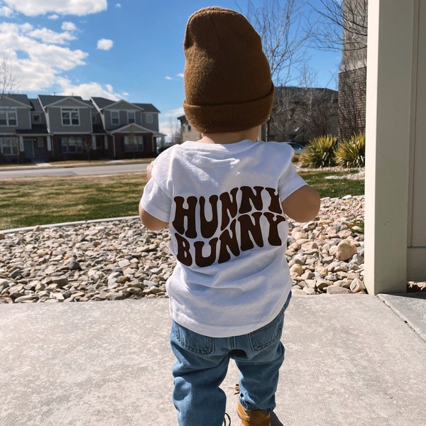 Hunny Bunny || Toddler Shirt || Toddler Easter Shirt || Kids Easter Tee || Baby boy outfit