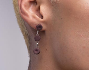 Drops | Cocoa Berry | Handmade Porcelain Earrings, Lightweight earrings
