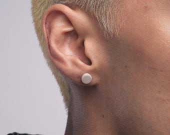Circle Studs | Handmade Porcelain Earrings, Ceramic Earrings, Stud Earrings