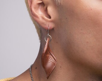 Diamond Twist Handmade Ceramic Earrings | Spice | Porcelain Earrings, Statement Jewelry