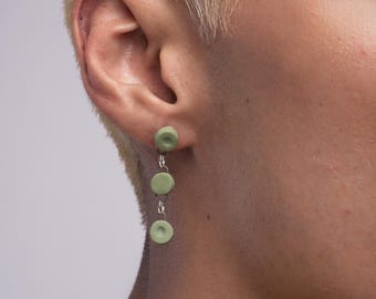 Drops | Signature colorways, Handmade Earrings, Porcelain Earrings, Ceramic Earrings, Dangle Earrings