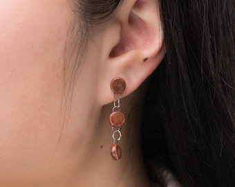 Drops | Spice | Handmade Porcelain Earrings, Lightweight earrings