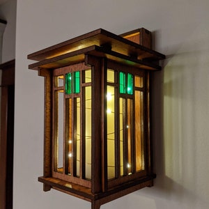 Craftsman Style Wall Lantern or Vase for Art Deco and Frank Lloyd Wright Home ~ Wedding or Housewarming Gift ~ Craftsman Bungalow Home