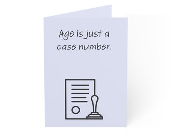 Happy Birthday Card - Funny Lawyer