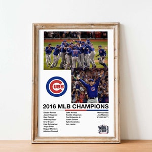 Chicago Cubs 2016 World Series poster | cubs mlb championship print 2016 world series cubs world series poster baseball chicago cubs